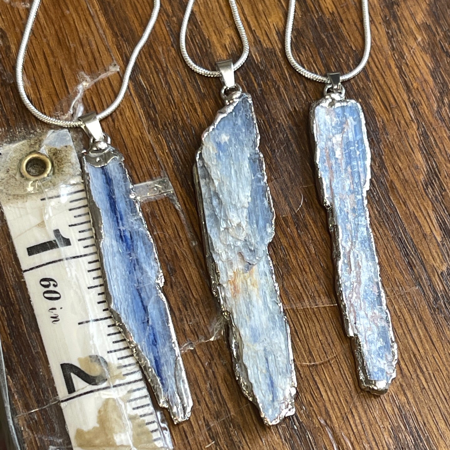 Raw Kyanite Pendant Necklace