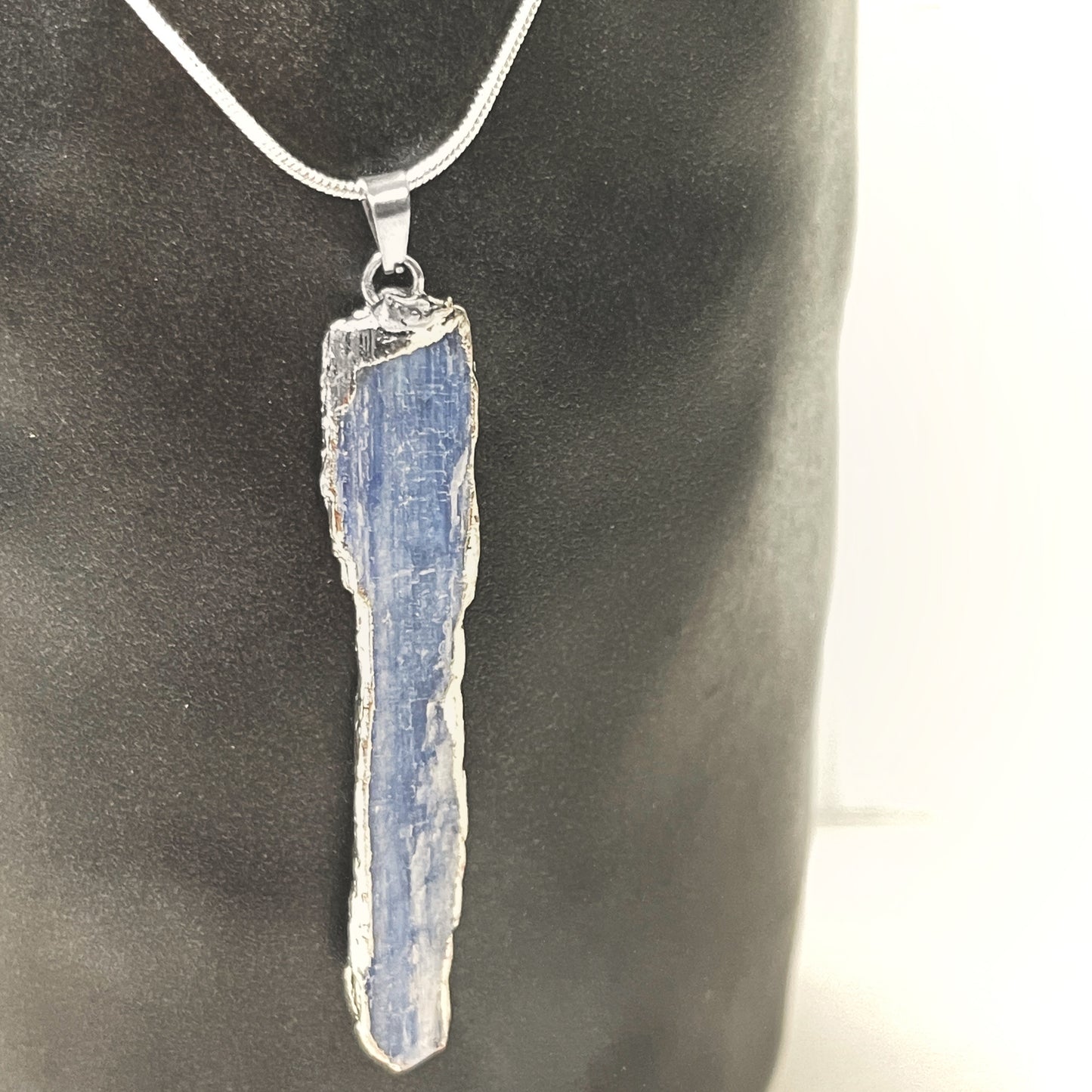 Raw Kyanite Pendant Necklace