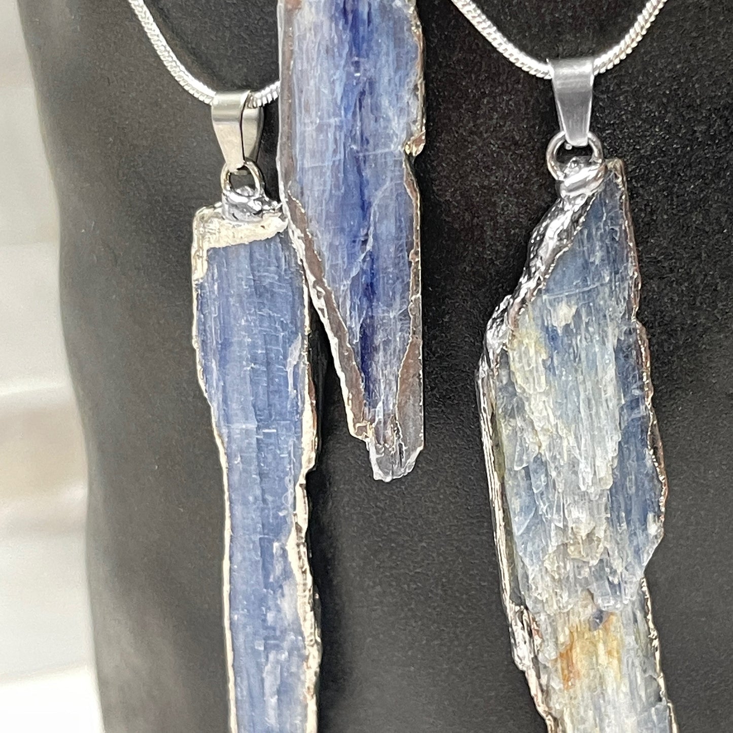 Raw Kyanite Pendant Necklace