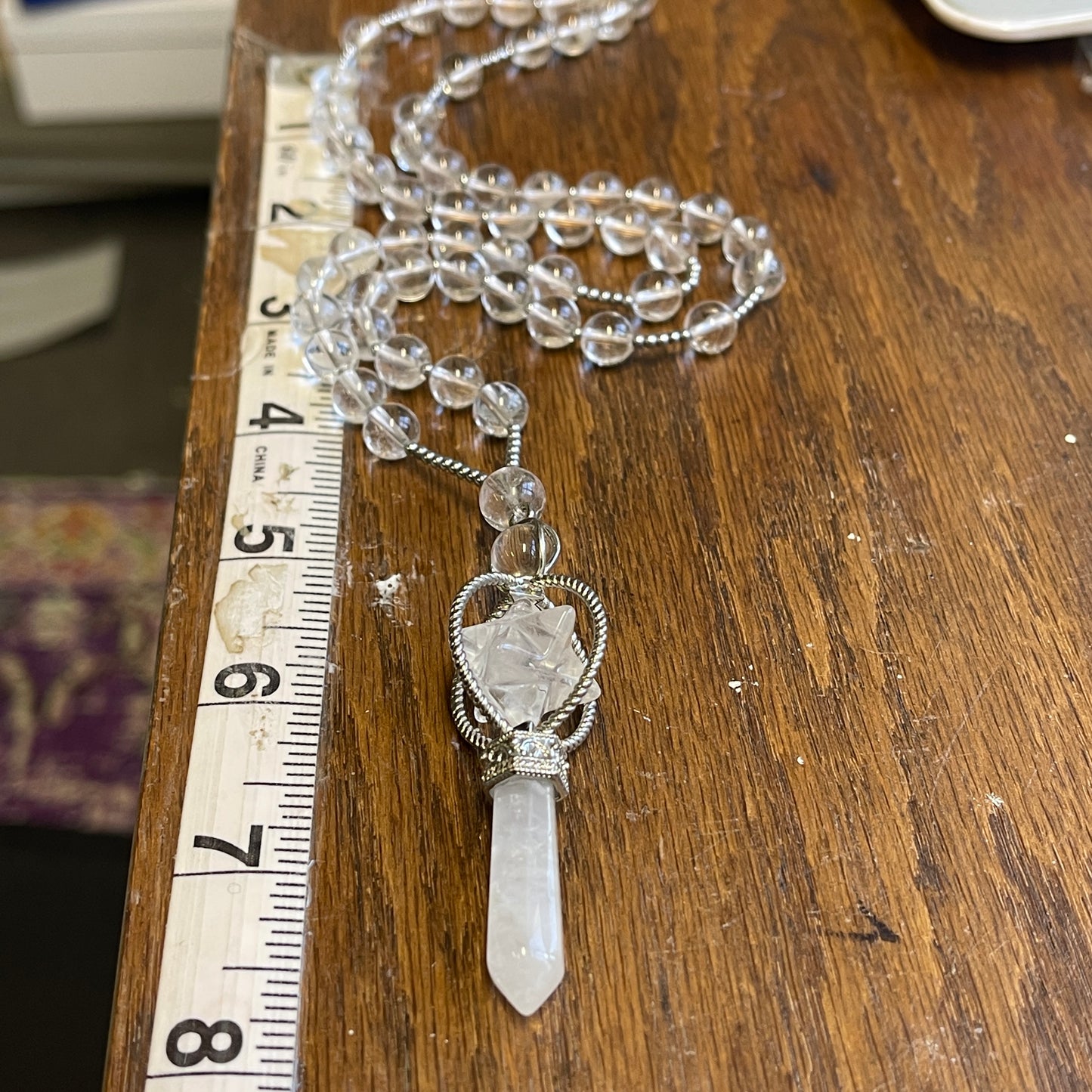 Merkaba gemstone necklace