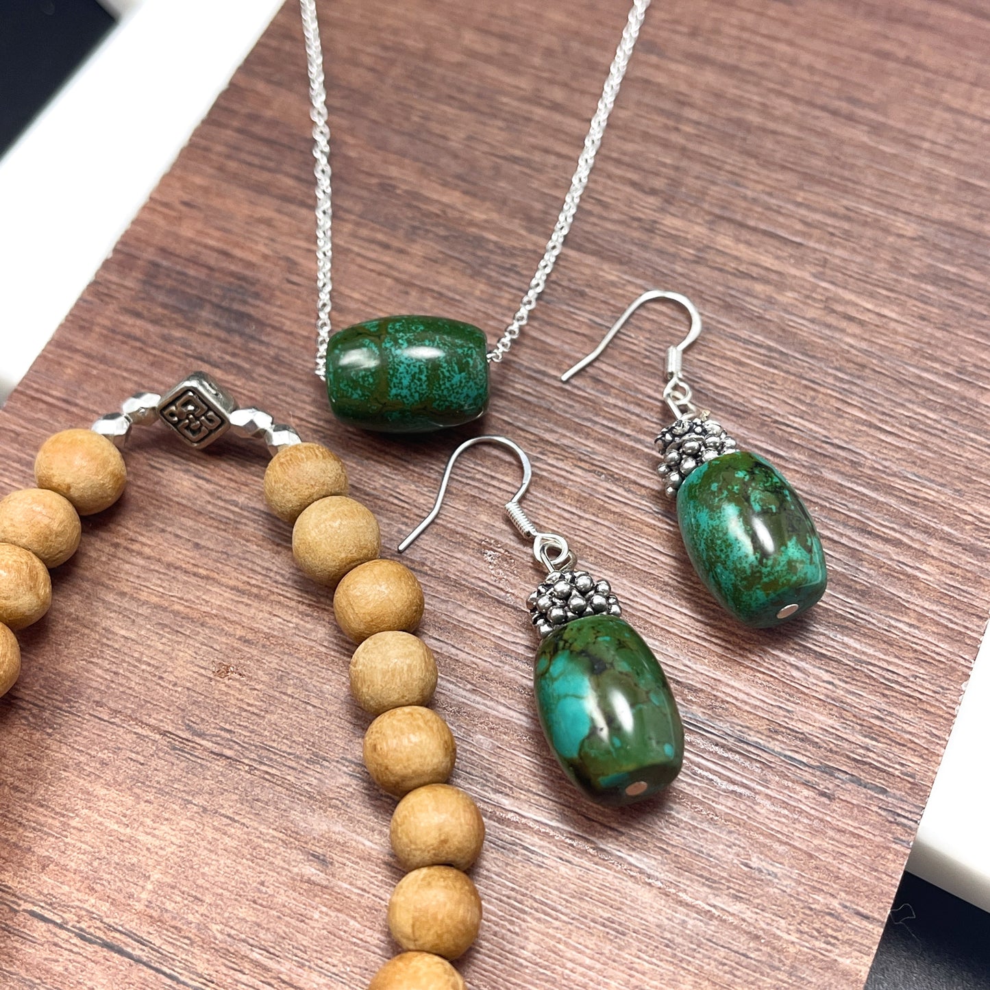 Turquoise Drum Necklace