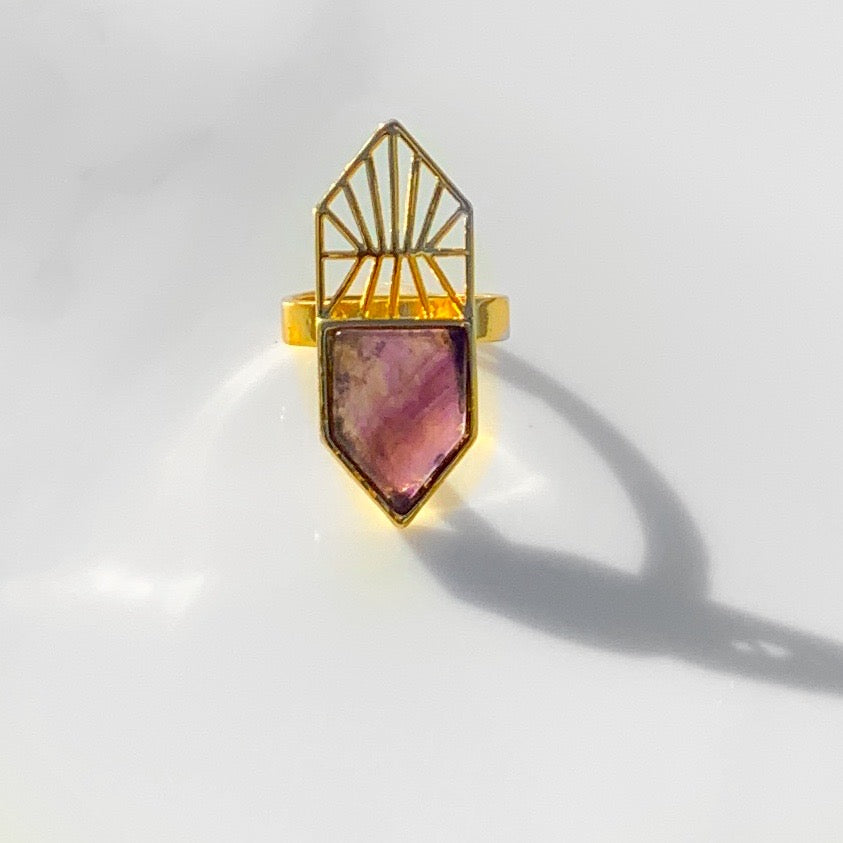 Geo Gemstone Ring