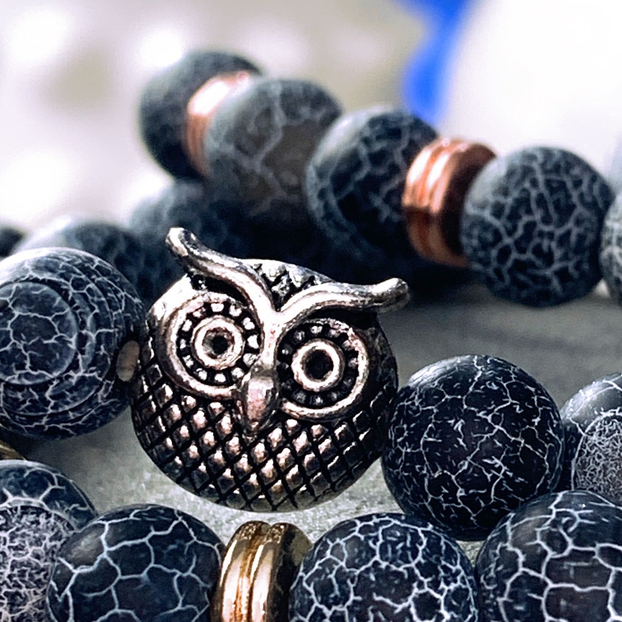 Bubo Owl Dragon Vein Bracelets