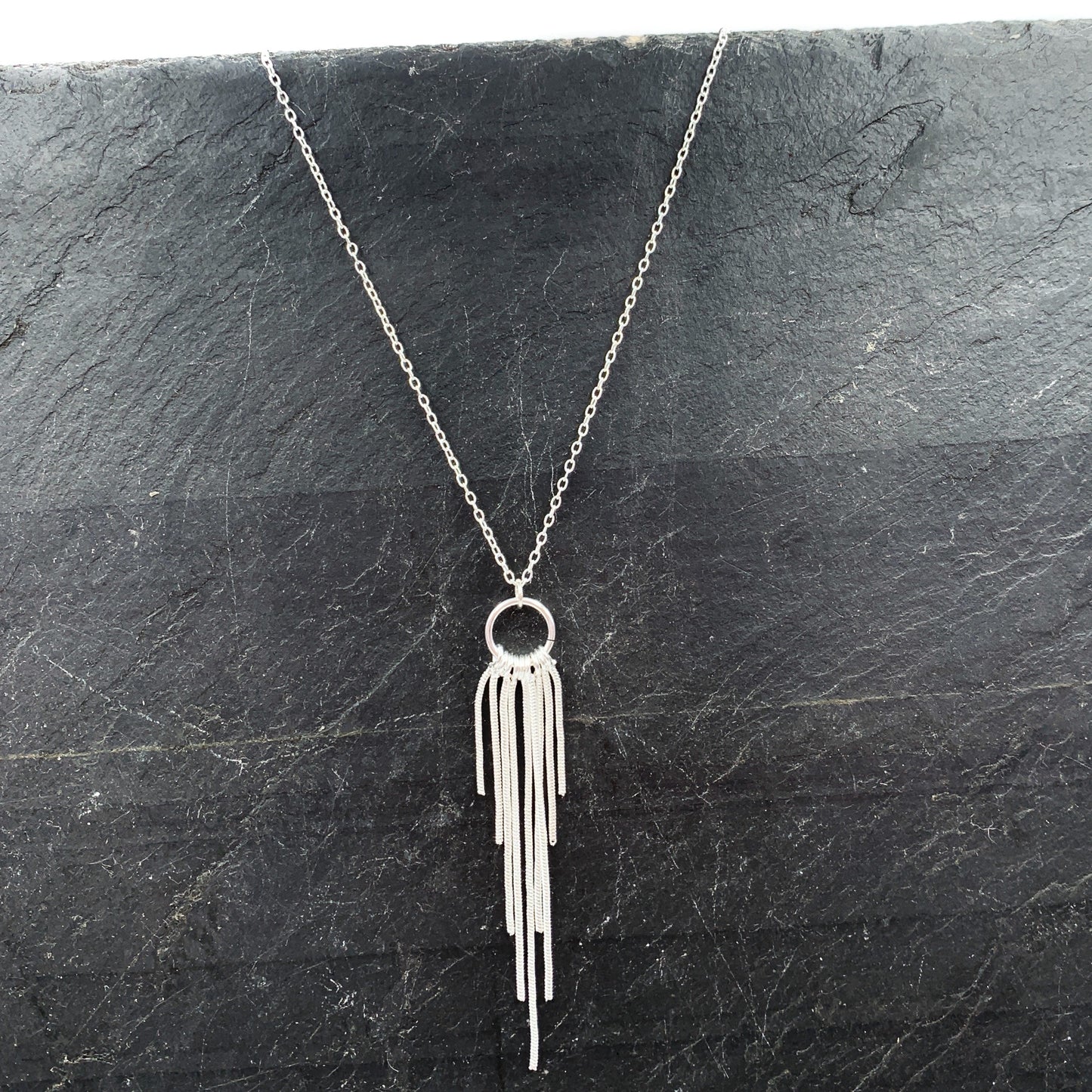 Olina Sterling Silver Tassel Necklace