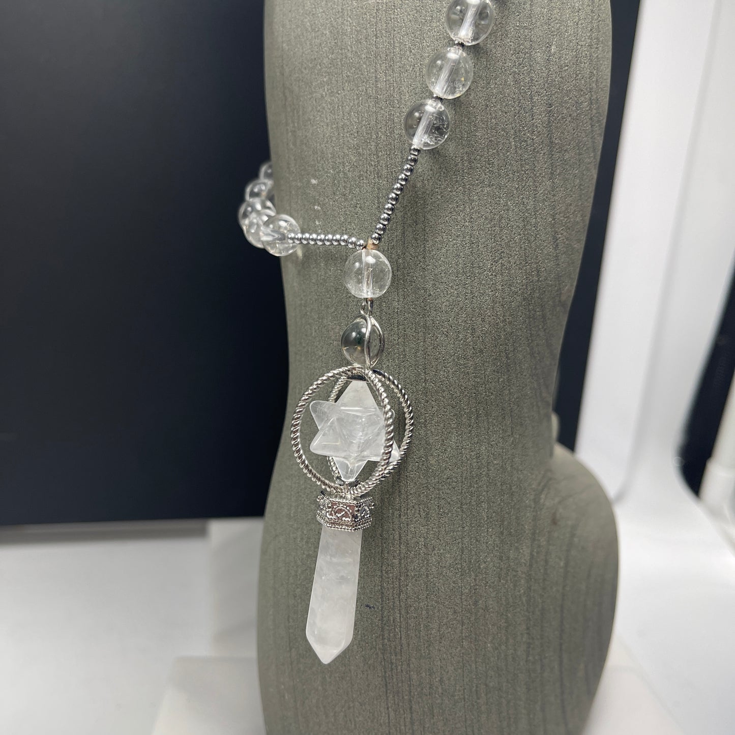 Merkaba gemstone necklace