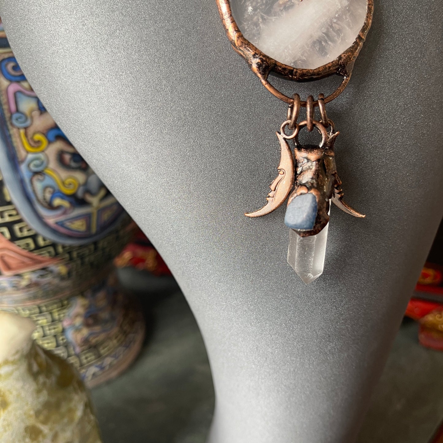 Surya Sun Rose Quartz Necklace