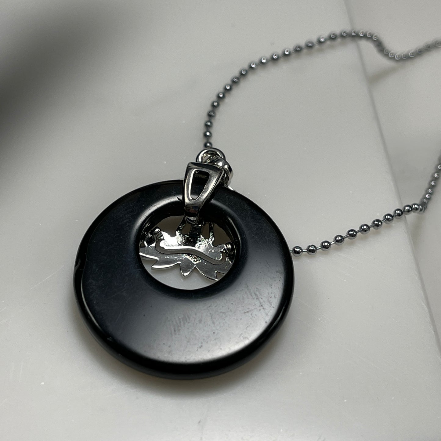 Yoga Meditation Gemstone Pendant Necklace