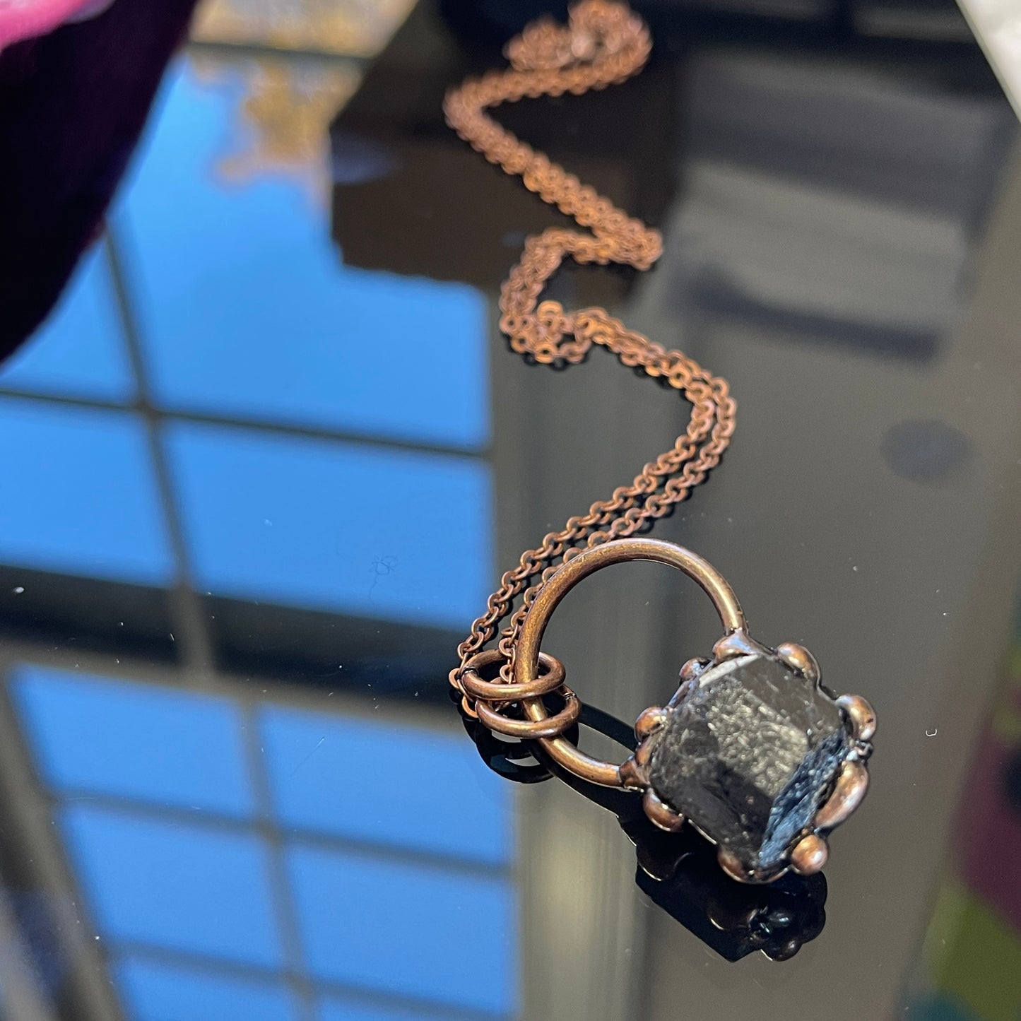 Copper Black Tourmaline Necklace