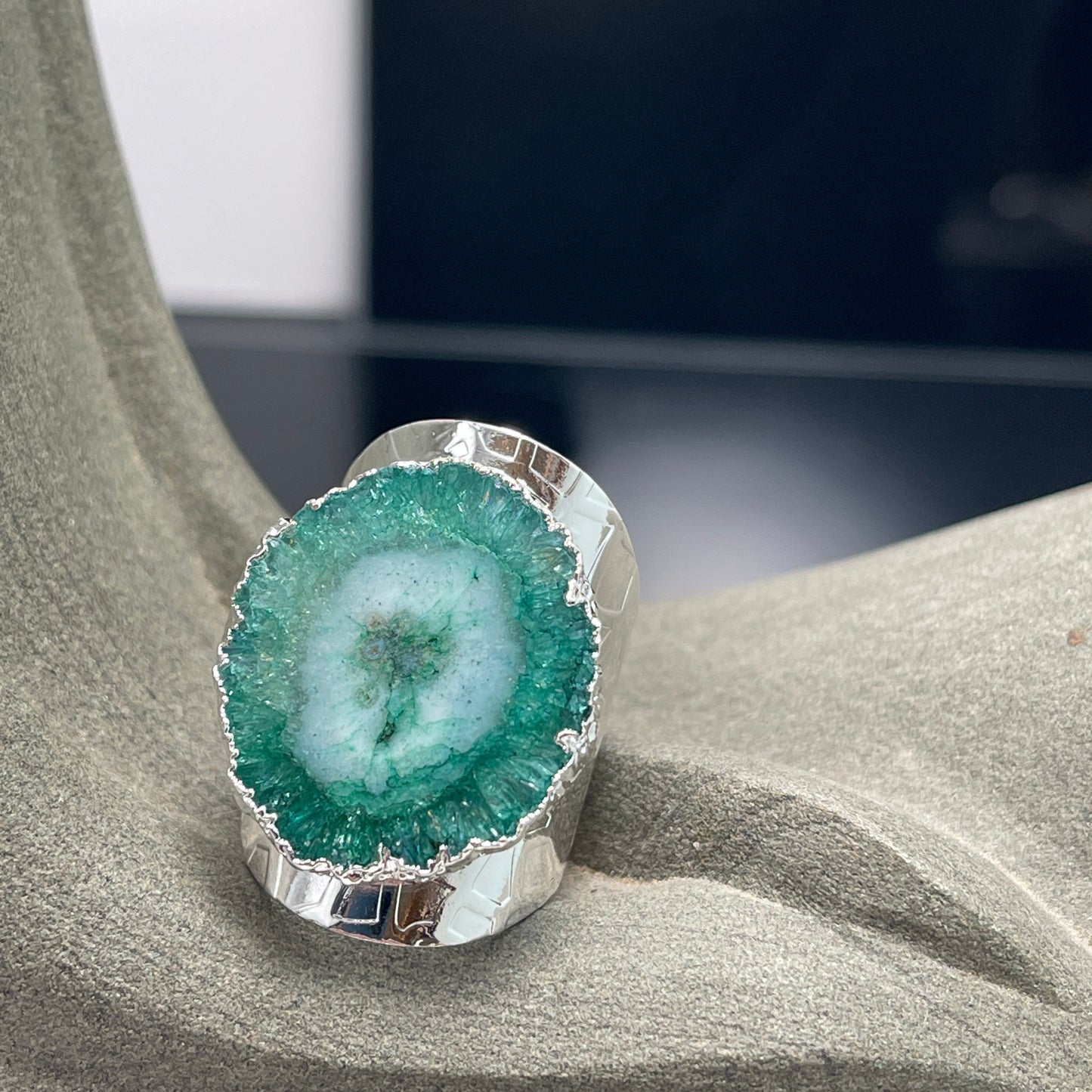 Vata Solar Quartz Statement Ring
