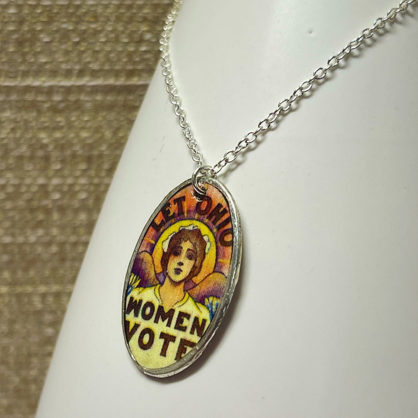 Let Ohio Women Vote Pendant Necklace