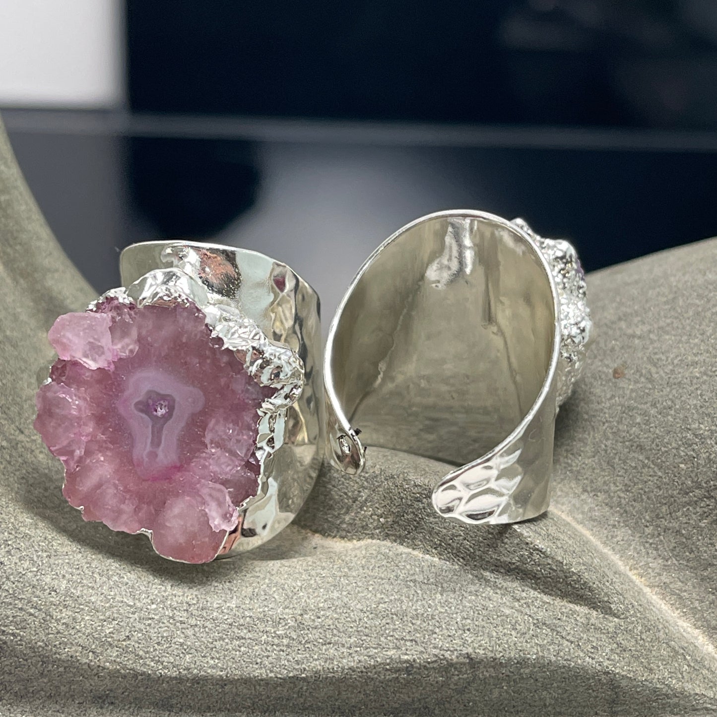 Vata Solar Quartz Statement Ring