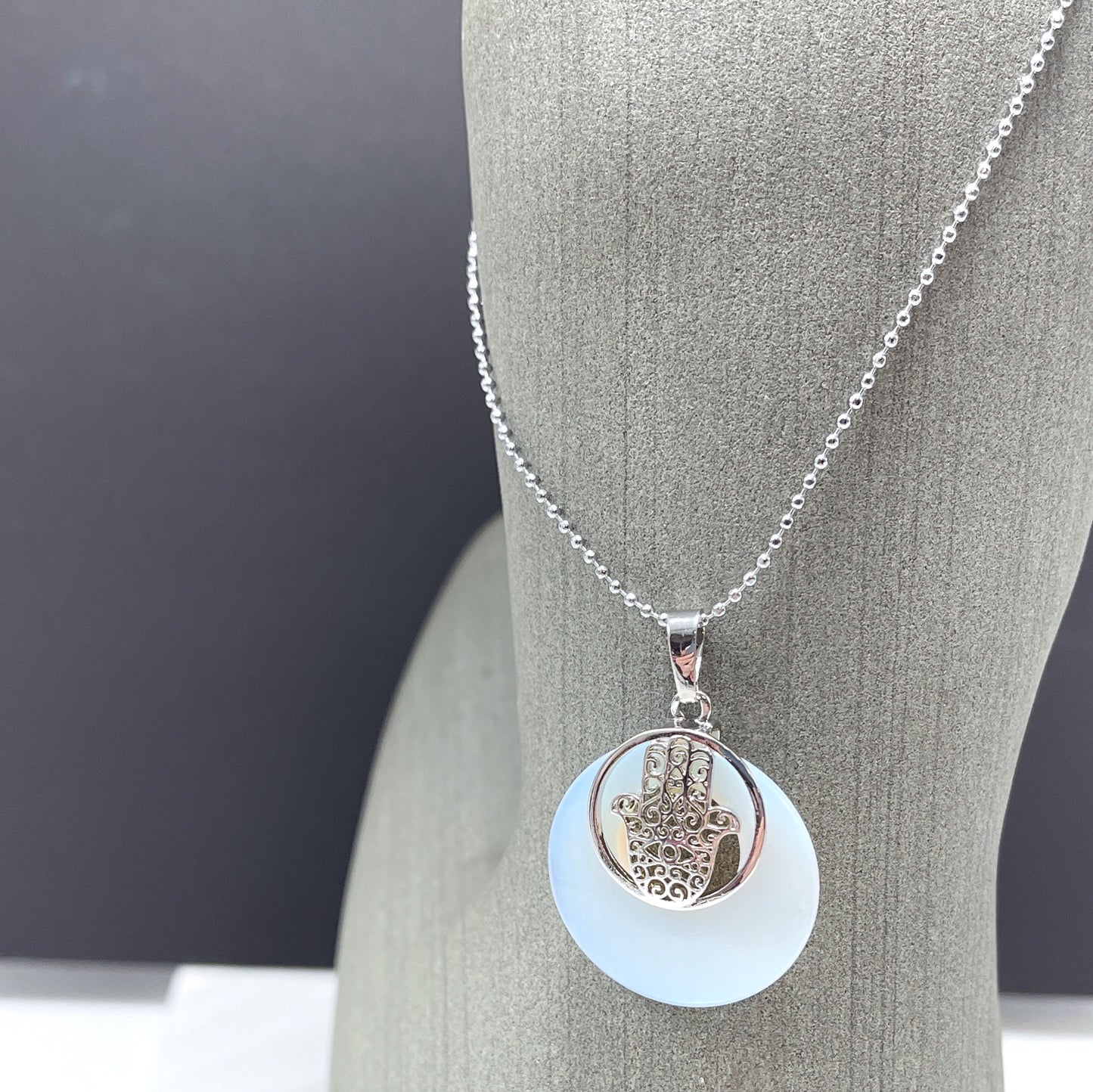 Ahimsa Gem and Shell Necklace