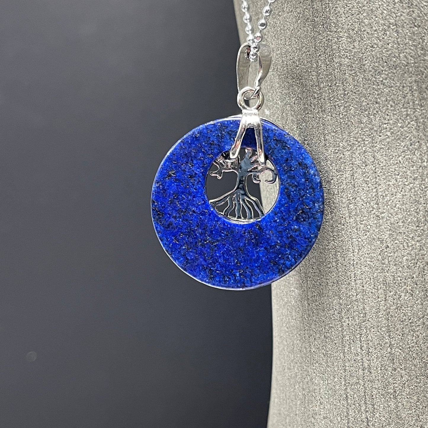 Tree of Life Gemstone and Shell Necklace
