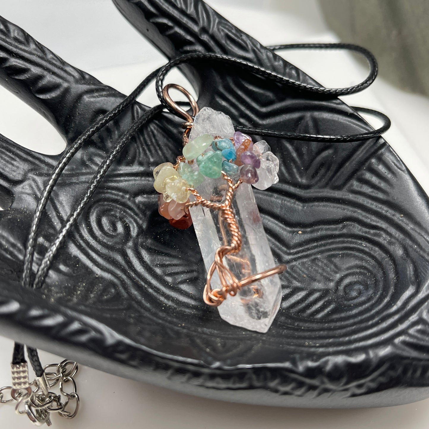 Chakra Tree Crystal necklace