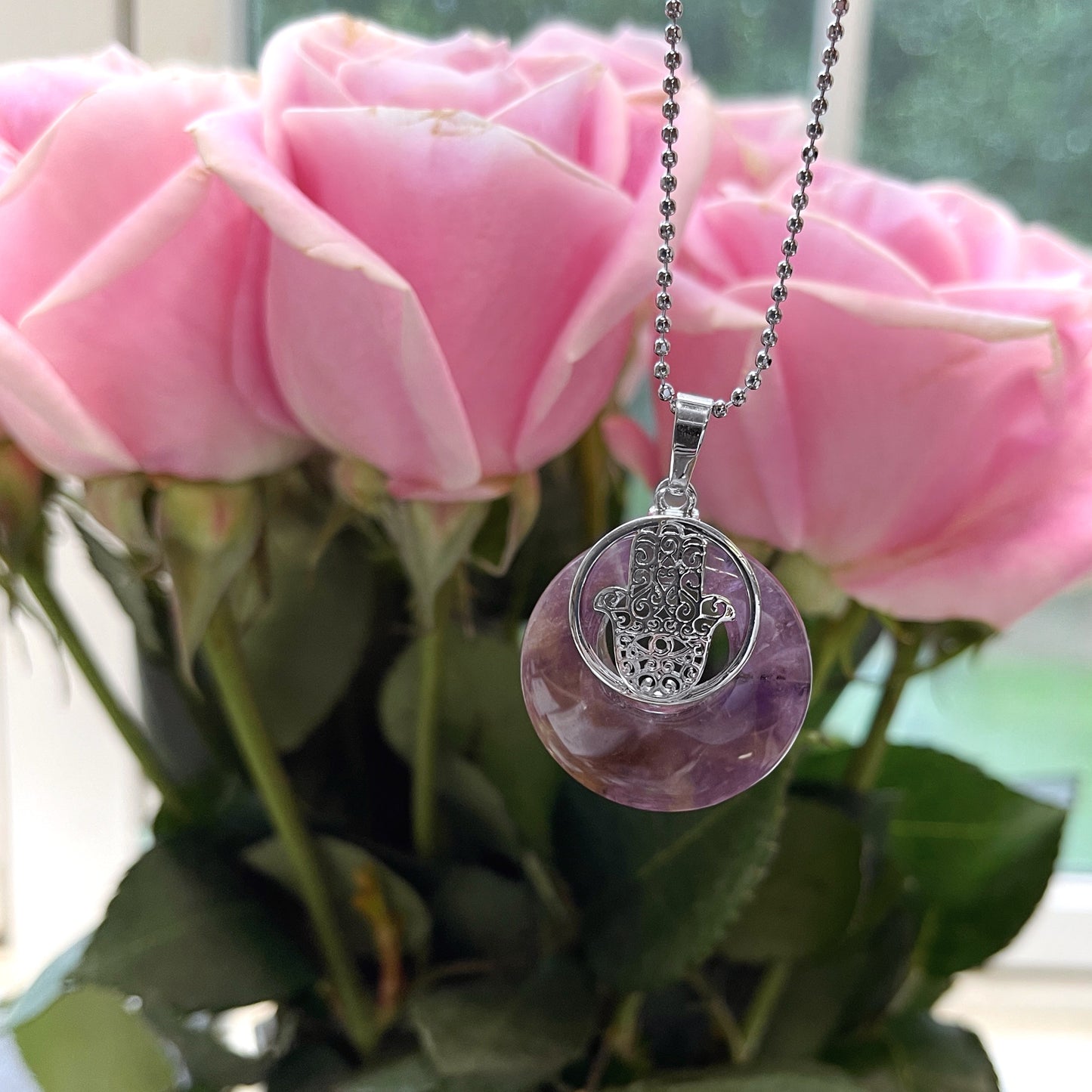 Ahimsa Gem and Shell Necklace