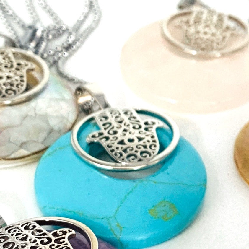 Ahimsa Gem and Shell Necklace