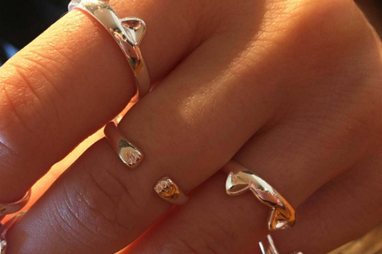 Marietta Sterling Silver Kitty Ring