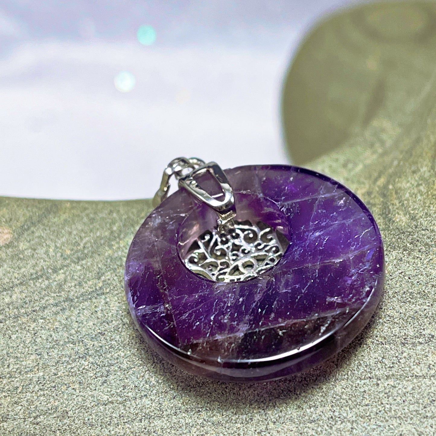 Tree of Life Gemstone and Shell Necklace