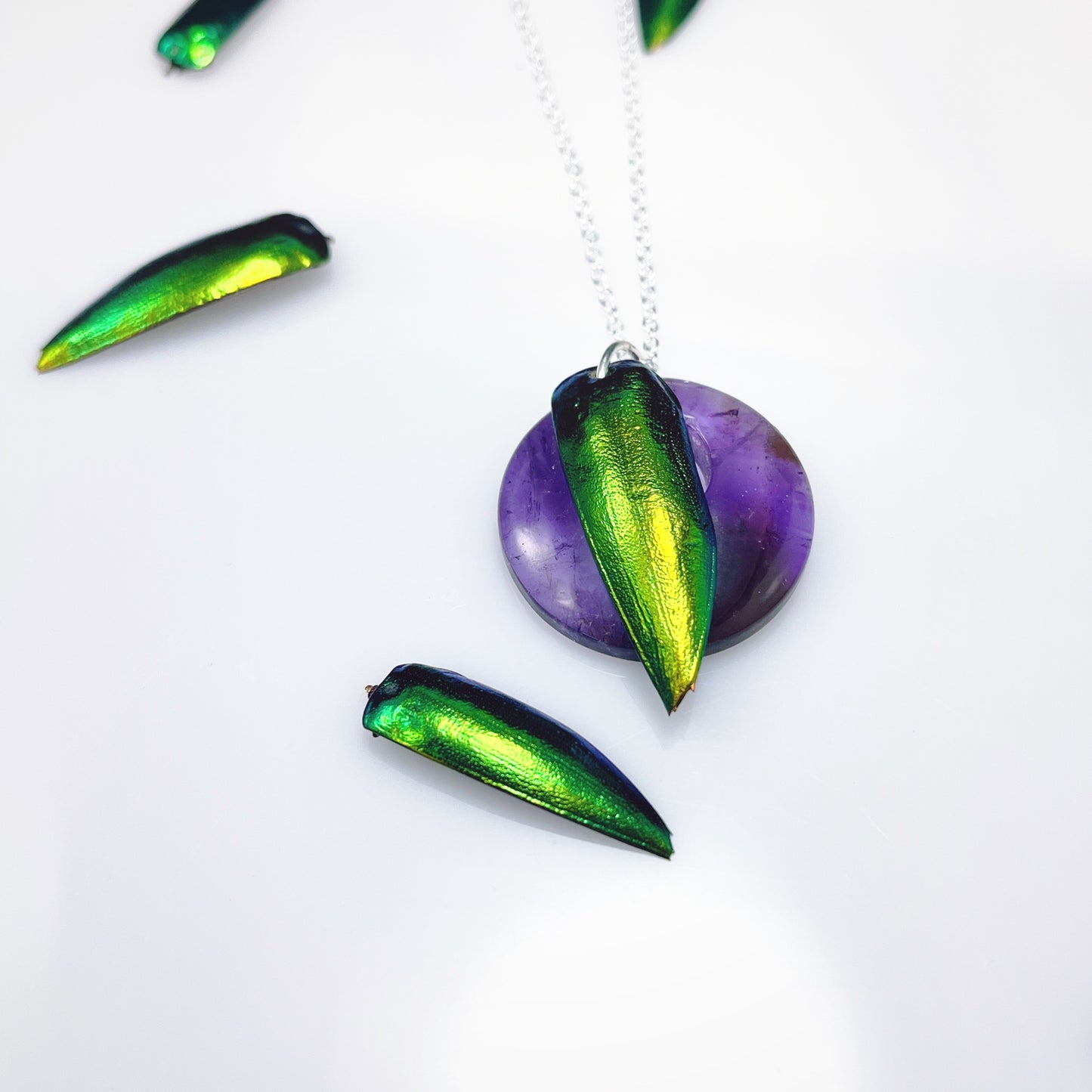 Jewel Wing Gemstone Necklace