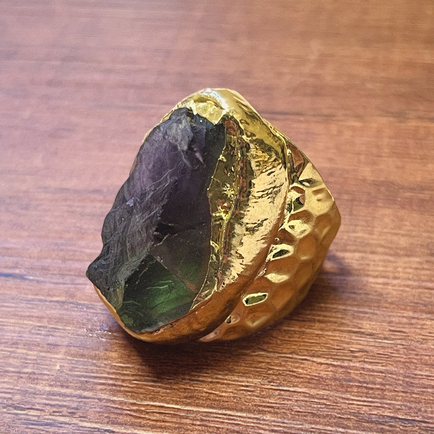 Genius Fluorite seriously statement ring