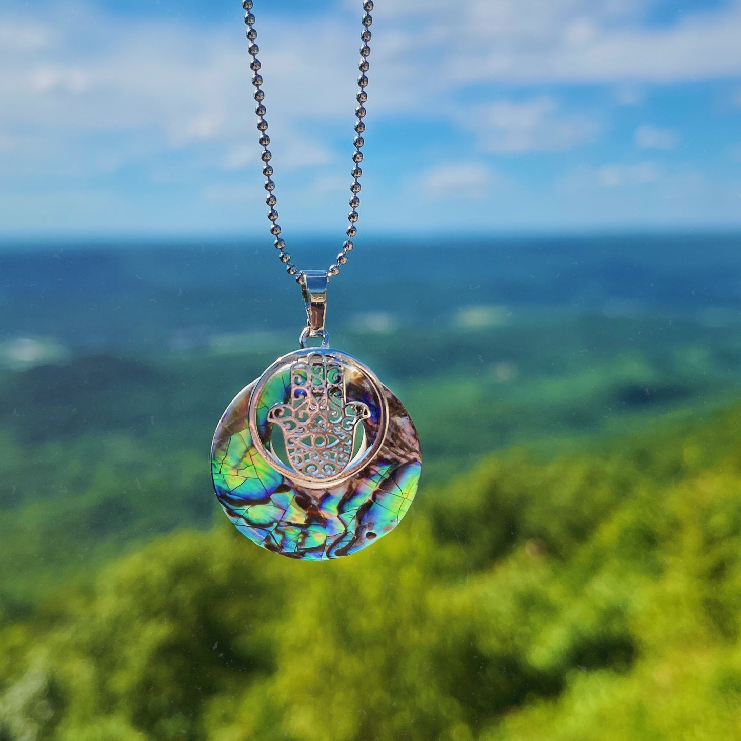 Ahimsa Gem and Shell Necklace