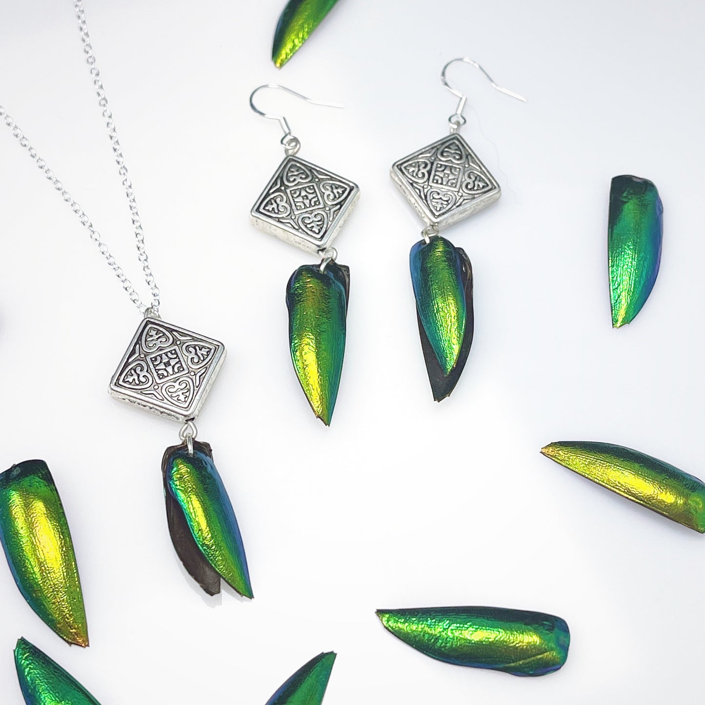 Jewel Wing Bali Silver Necklace