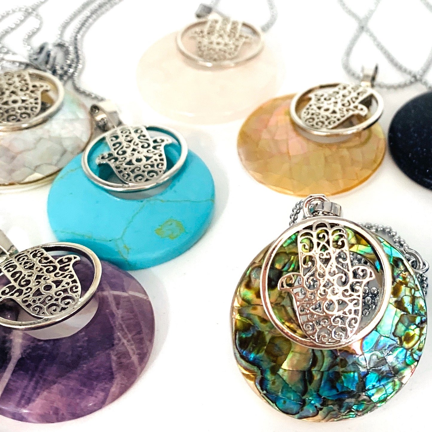 Ahimsa Gem and Shell Necklace