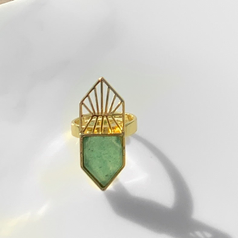 Geo Gemstone Ring