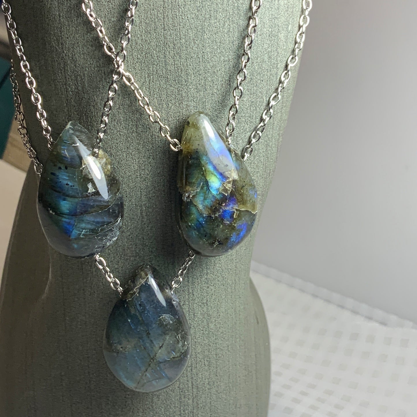 Magical Labradorite Drop Necklace