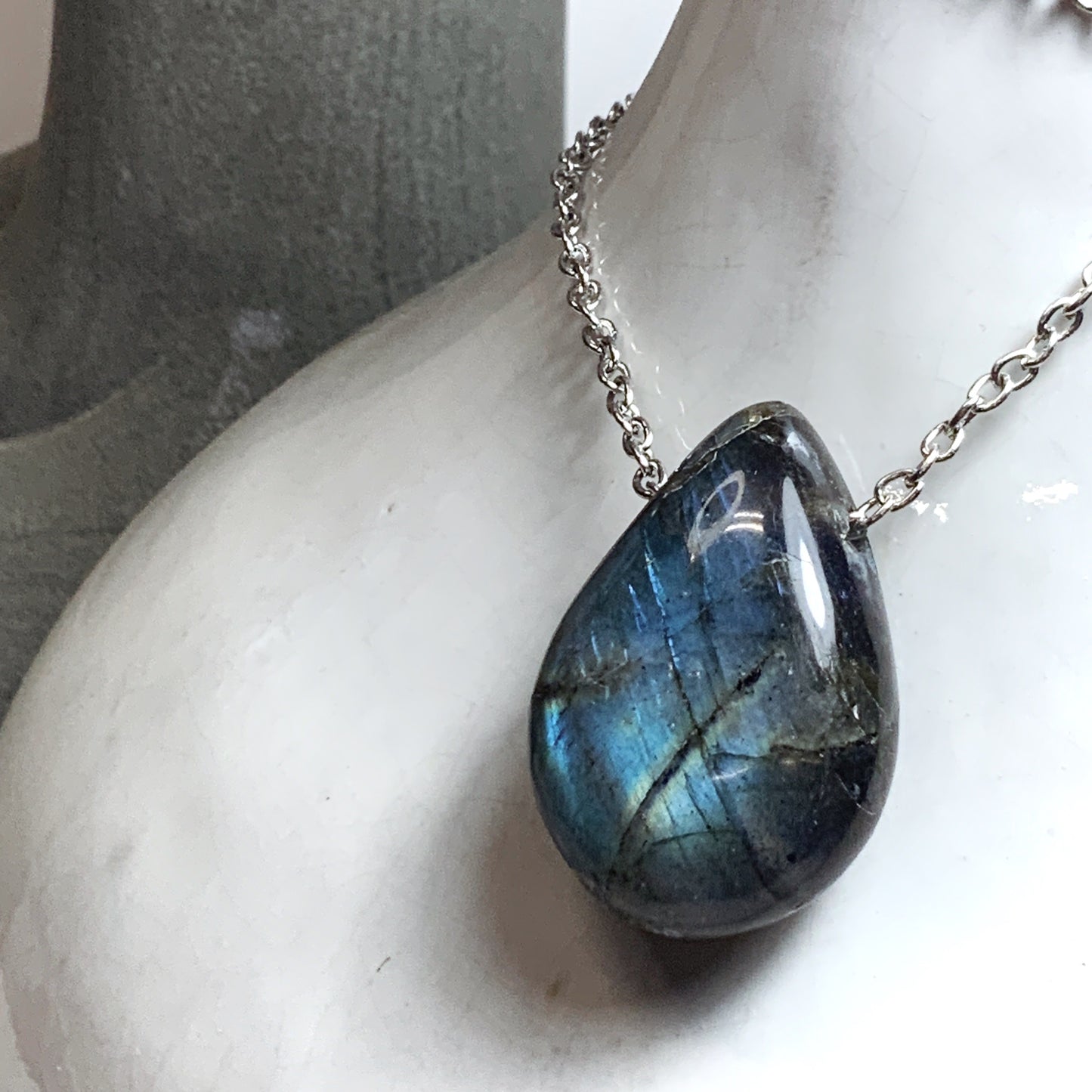 Magical Labradorite Drop Necklace