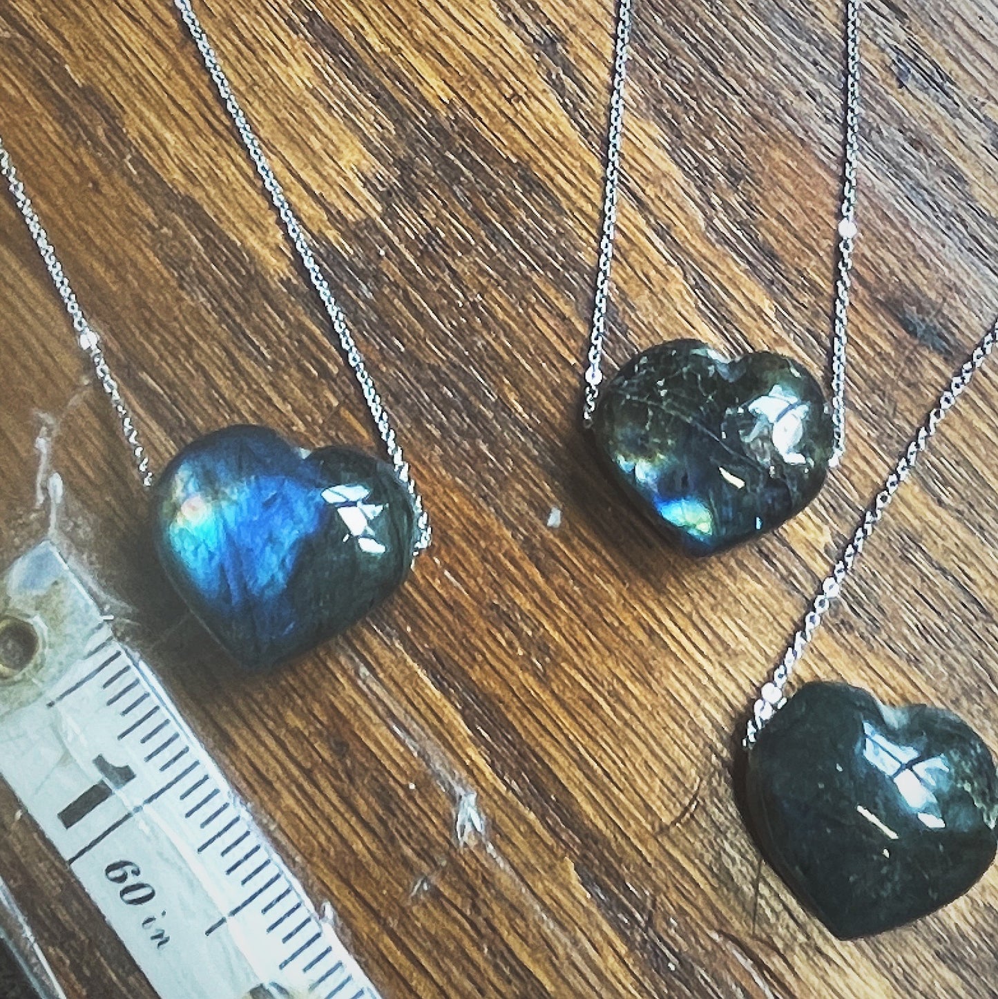 Labradorite Heart Necklace