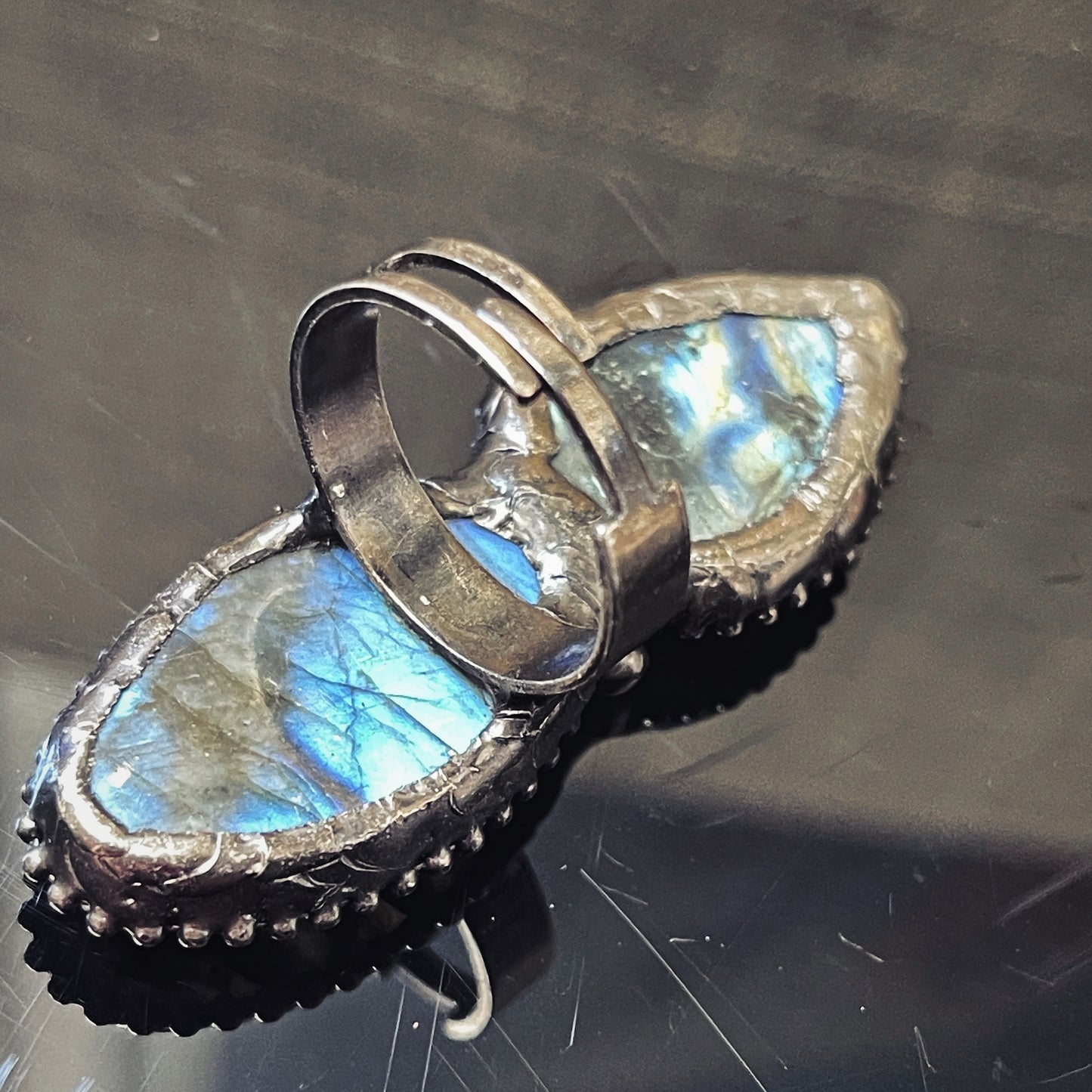 Labradorite Seriously Statement Ring