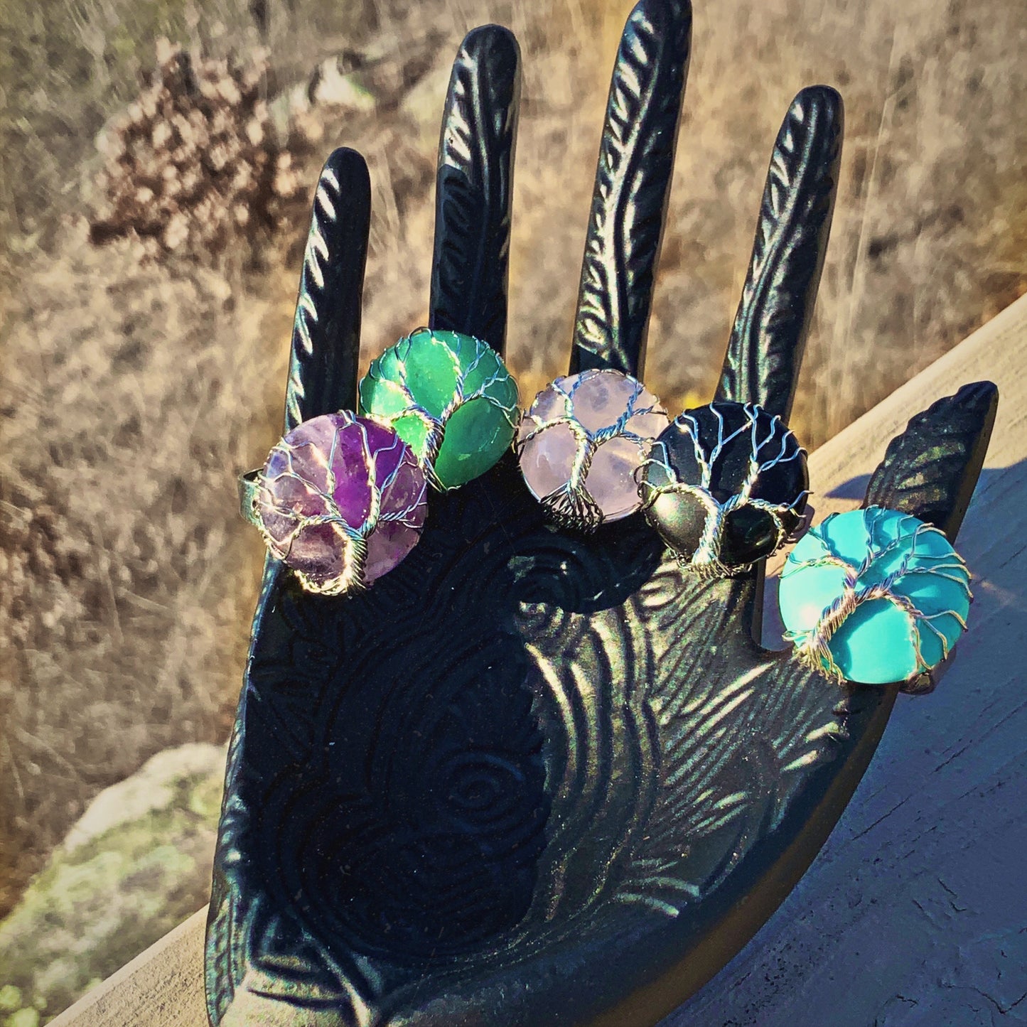 Walden Tree of Life Gemstone Rings