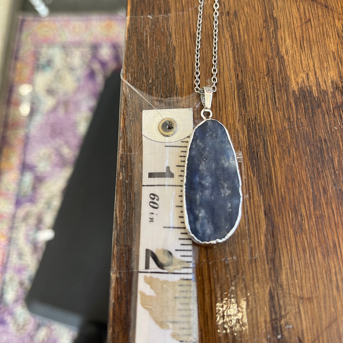 Calming Kyanite Pendant Necklace