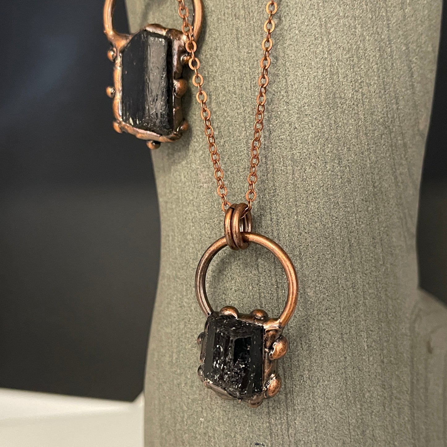 Copper Black Tourmaline Necklace