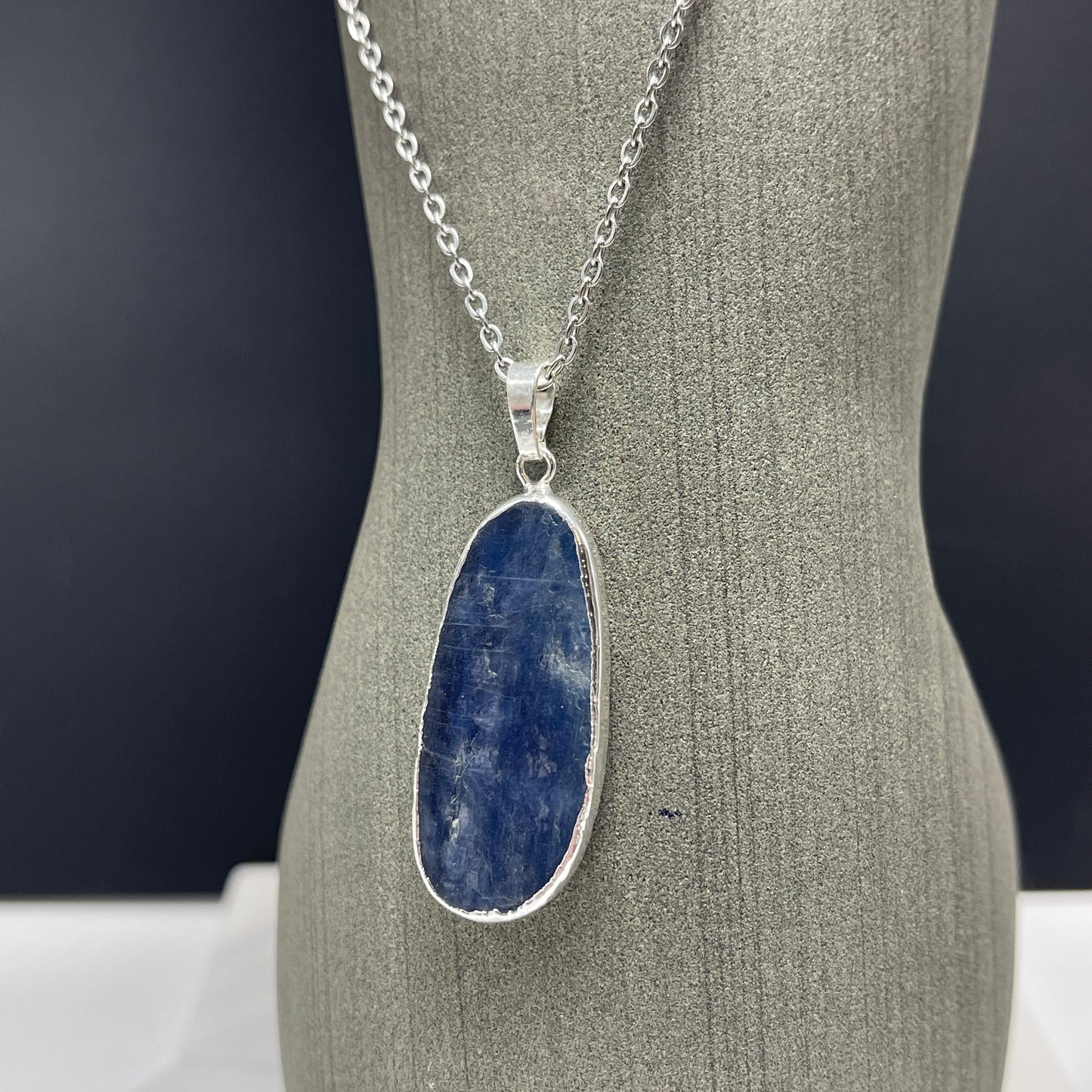 Calming Kyanite Pendant Necklace