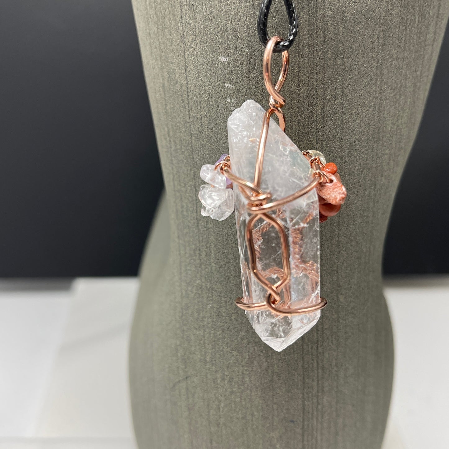 Chakra Tree Crystal  necklace