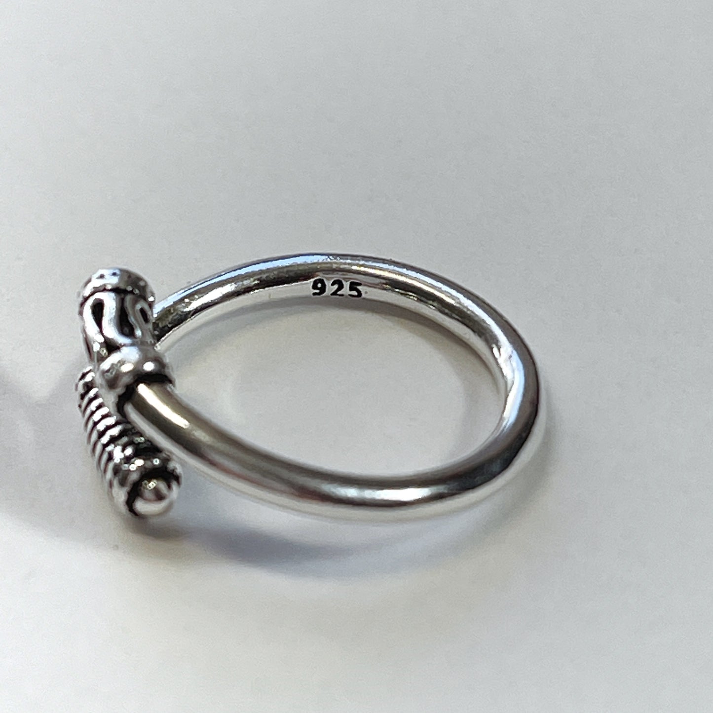 Tara tribal inspired sterling silver ring