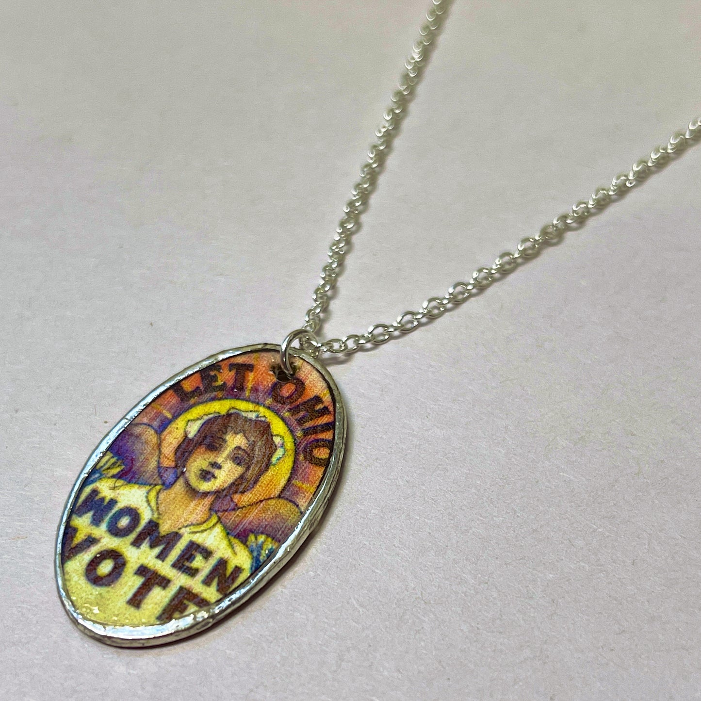 Let Ohio Women Vote Pendant Necklace