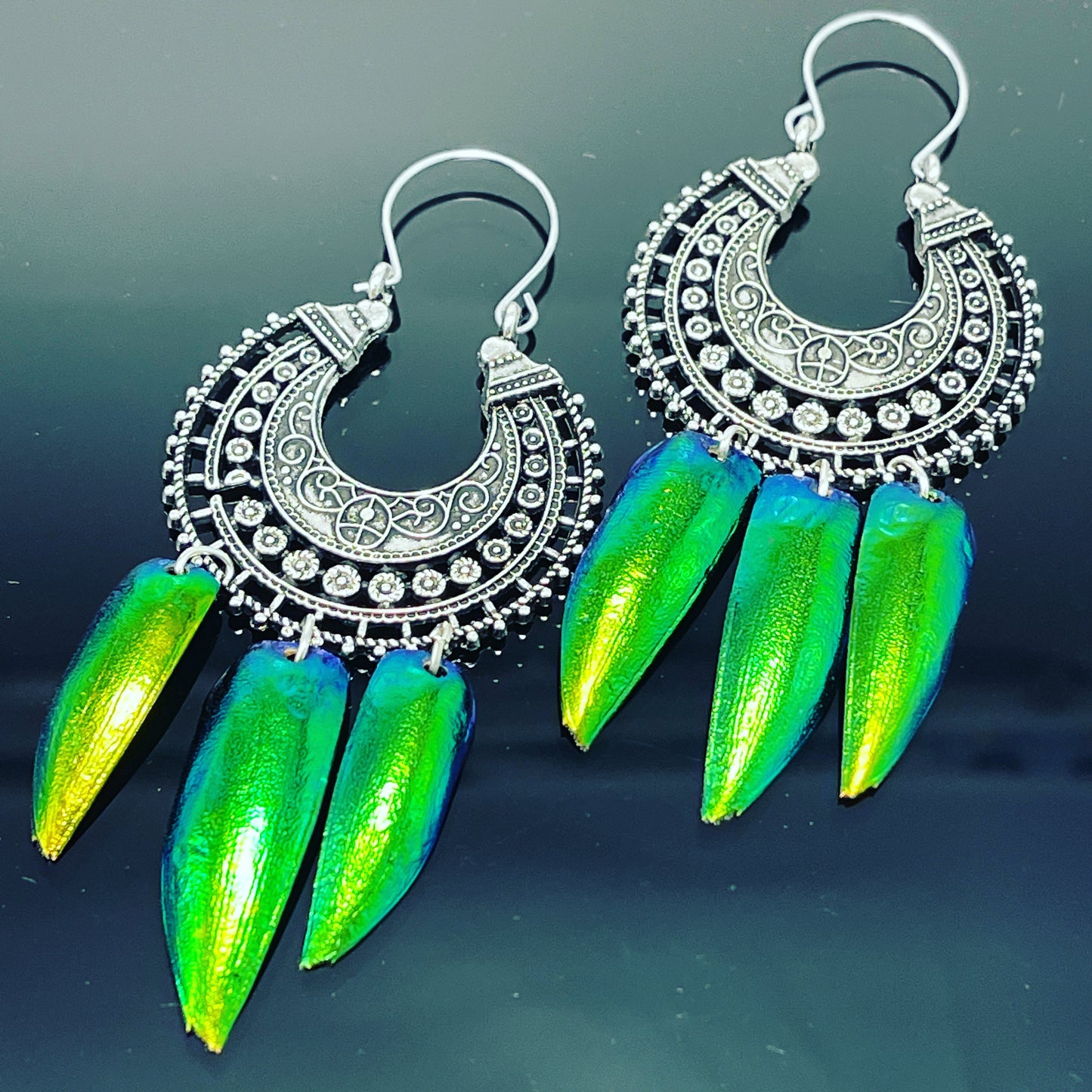 Deva Jewel Wing Bali Silver Earrings