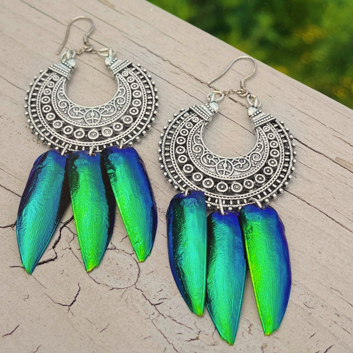 Deva Jewel Wing Bali Silver Earrings